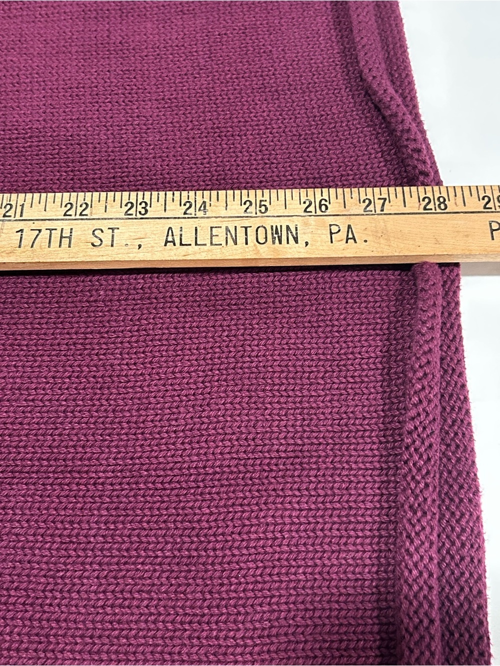 J.Crew Mens Heritage Cotton Rollneck Sweater XL Maroon Burgundy BJ511 FA23 - Picture 12 of 12
